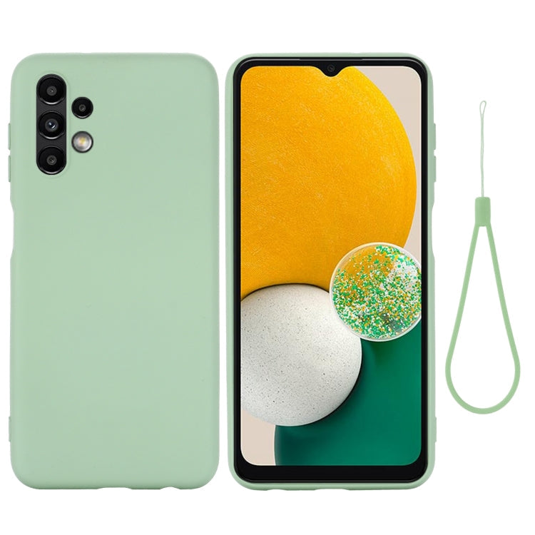 Samsung Galaxy A13 4G Green Liquid Silicone Phone Case