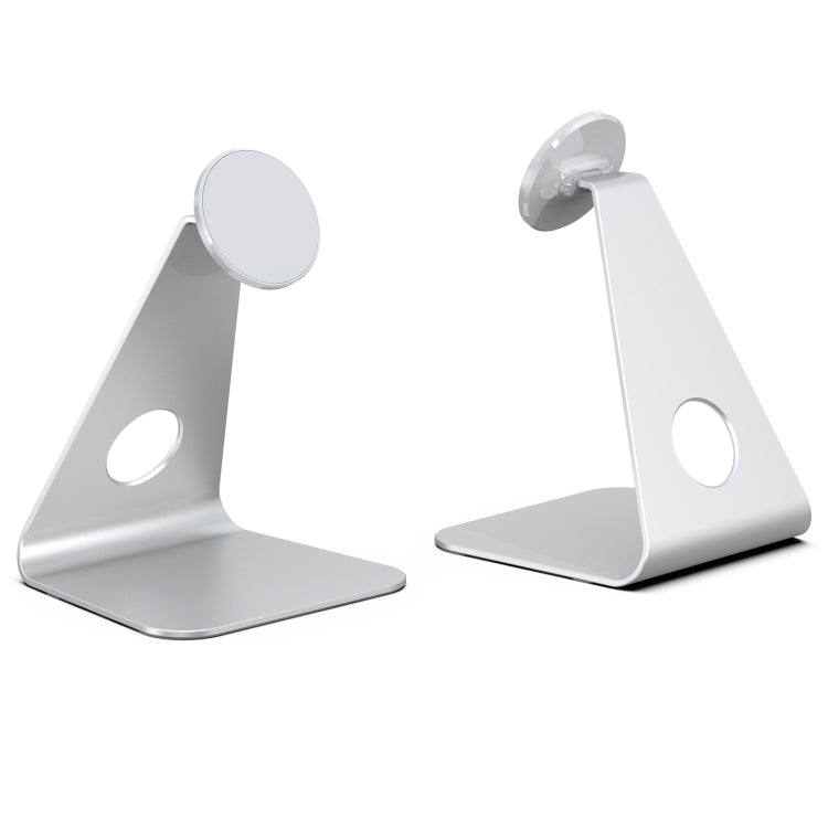 R-JUST PB01-13 L-shaped Magnetic Tablet Phone Desktop Holder in Silver
