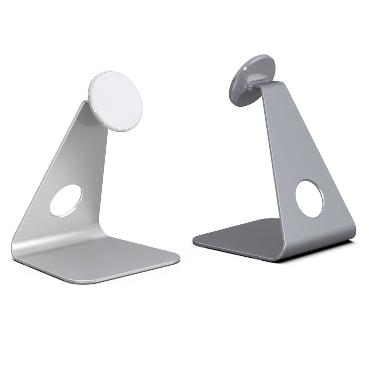 R-JUST PB01-13 L-shaped Magnetic Tablet Phone Desktop Holder in Silver