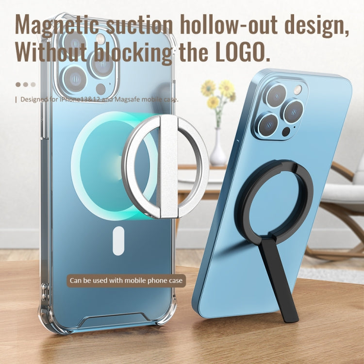 Adjustable Magnetic Phone Holder for iPhone 14/13/12 Series (Black)