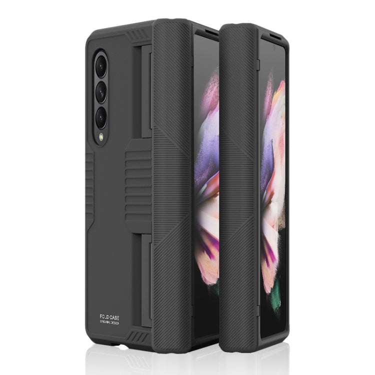 Samsung Galaxy Z Fold3 5G Shockproof Armor Hinged Folding Phone Case (Black)