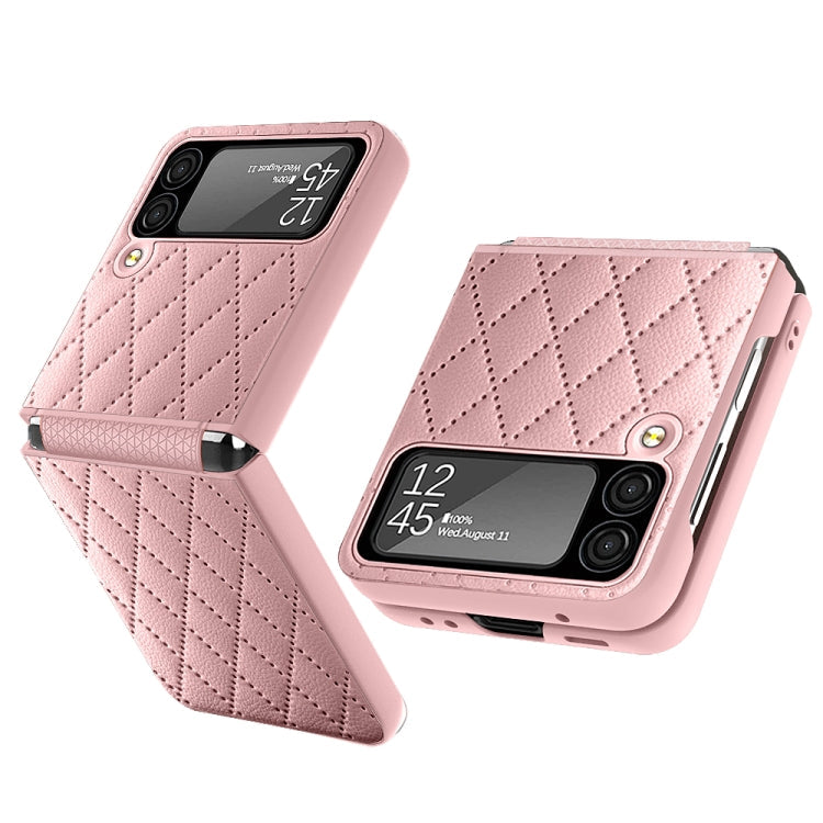 Pink Rhombus Hinge Phone Case for Samsung Galaxy Z Flip3 5G