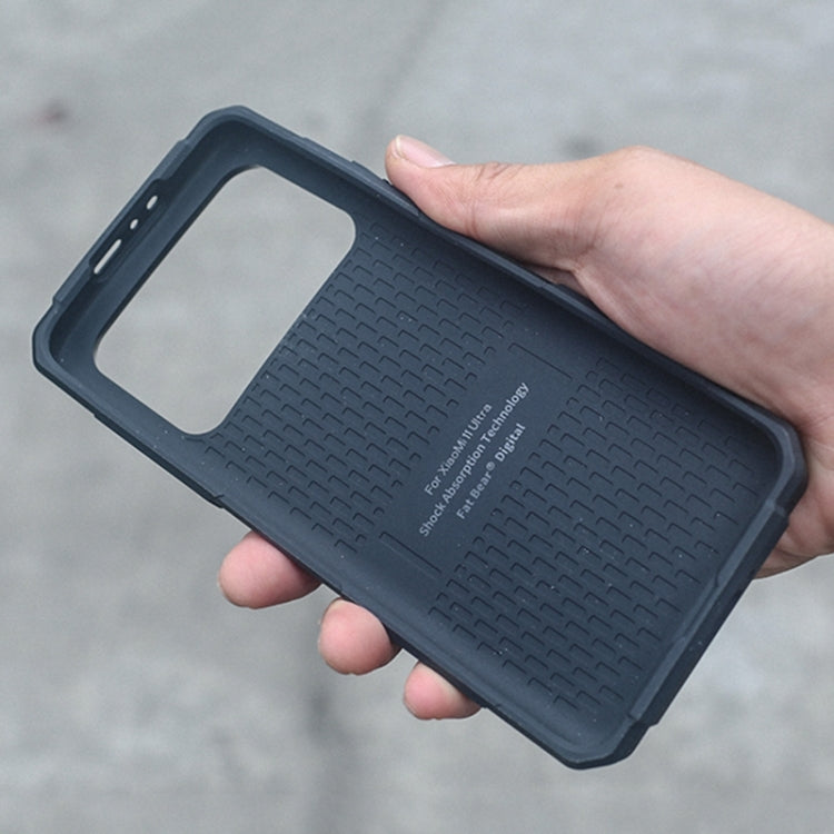 FATBEAR Armor Shockproof Cooling Phone Case for Xiaomi Mi 11 Ultra (Black)