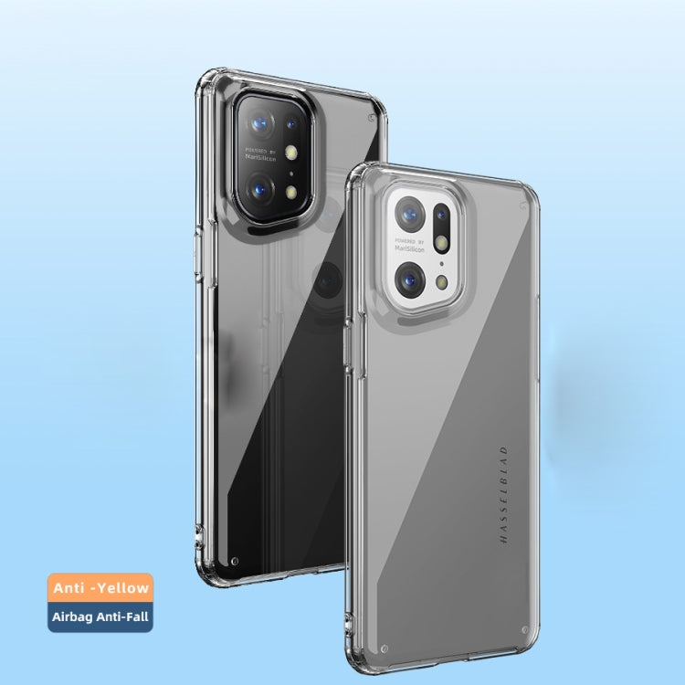 Transparent Crystal PC + TPU Phone Case for OPPO Find X5 Pro