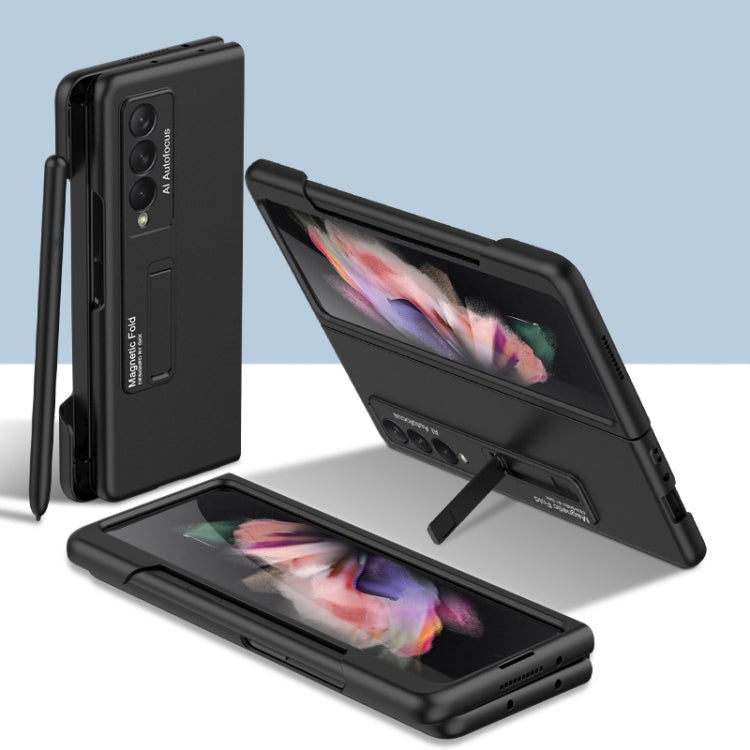 GKK Ultra-thin PC Phone Flip Case for Samsung Galaxy Z Fold3 5G (Black)