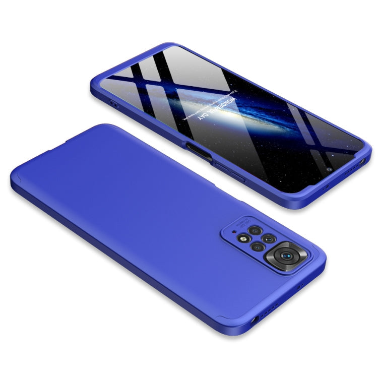 GKK Three Stage Splicing PC Phone Case for Xiaomi Redmi Note 11S / 11 Global Version (Blue)