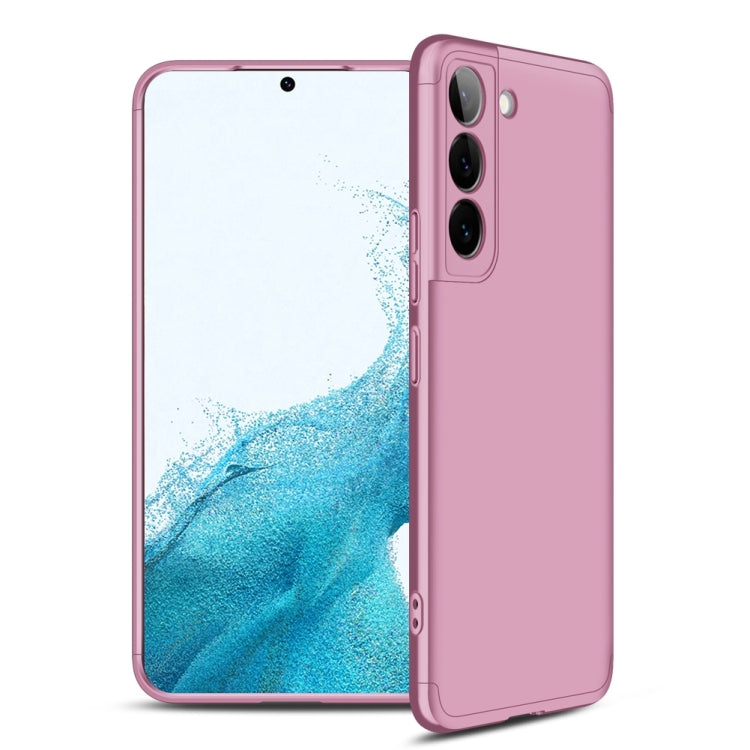 Samsung Galaxy S22 5G GKK Three Stage Splicing PC Phone Case in Rose Gold