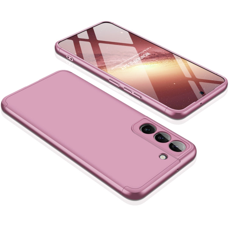 Samsung Galaxy S22 5G GKK Three Stage Splicing PC Phone Case in Rose Gold