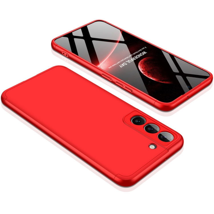 GKK Red Three Stage Splicing PC Phone Case for Samsung Galaxy S22 5G