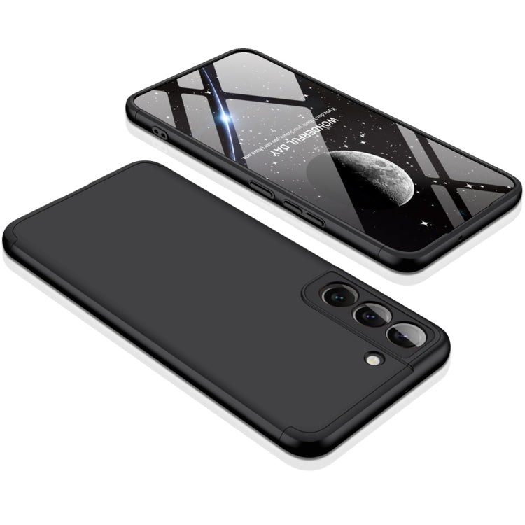 GKK Three Stage Splicing PC Phone Case for Samsung Galaxy S22 5G (Black)