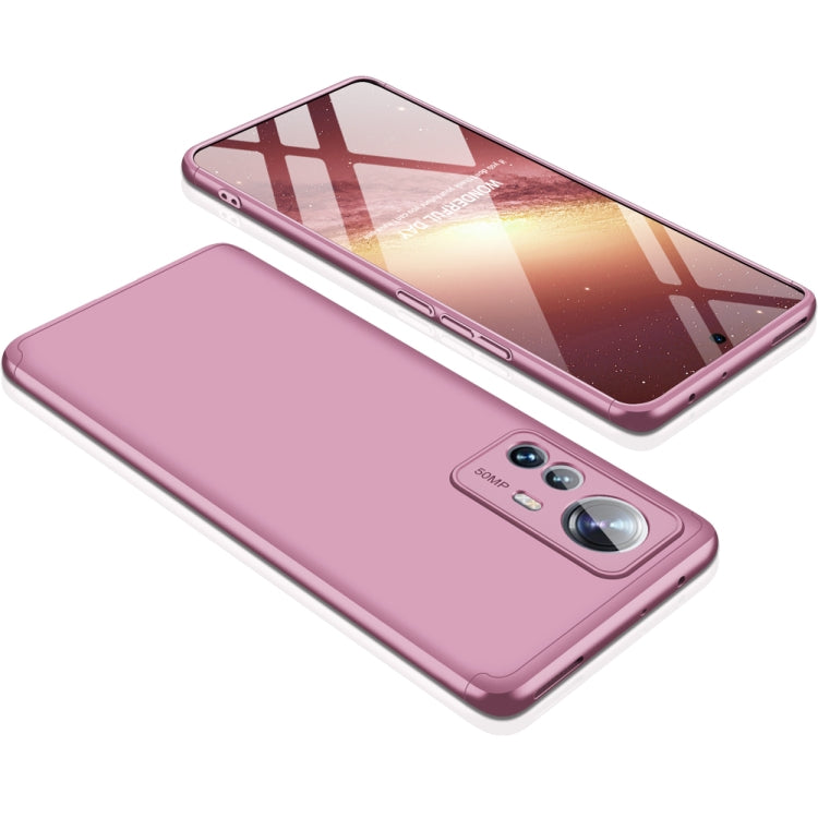 GKK Three Stage Splicing PC Phone Case for Xiaomi 12 Pro (Rose Gold)