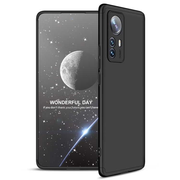 Xiaomi 12 Pro GKK Three-Stage Splicing PC Phone Case (Black)