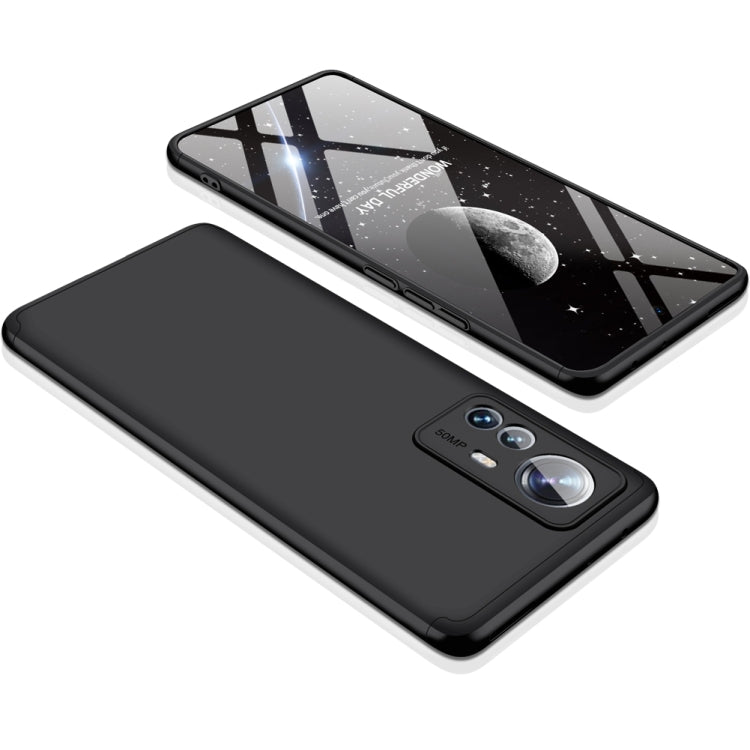 Xiaomi 12 Pro GKK Three-Stage Splicing PC Phone Case (Black)
