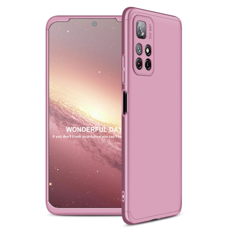 GKK Three Stage Splicing PC Phone Case for Xiaomi Poco M4 Pro / Redmi Note 11 CN Version (Rose Gold)