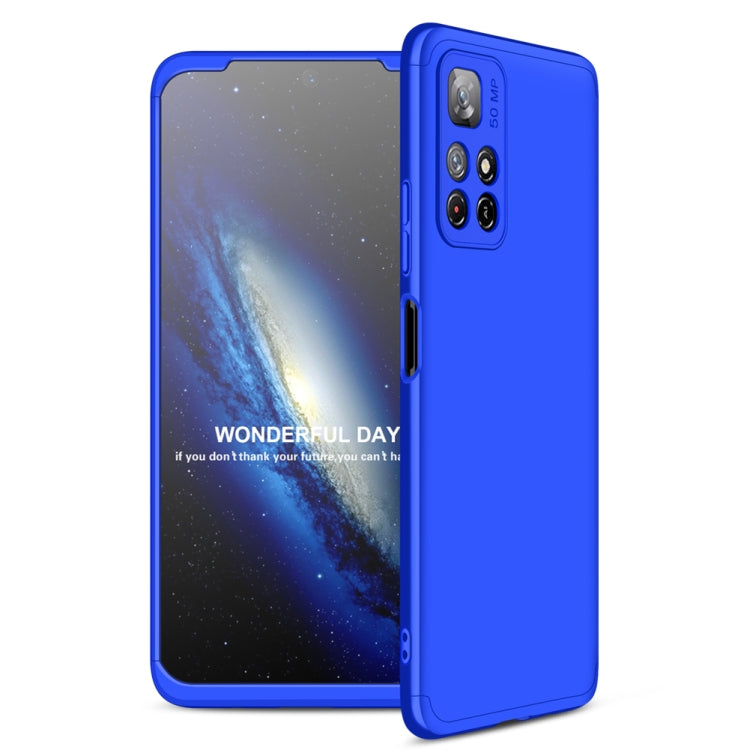 GKK Three Stage Splicing PC Phone Case for Xiaomi Poco M4 Pro / Redmi Note 11 (Blue)