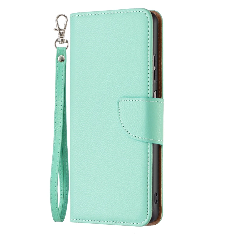 Litchi Texture Pure Color Leather Phone Case for Samsung Galaxy A23 5G (Green)