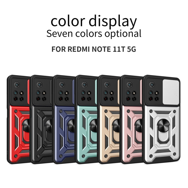 Sliding Camera Cover Phone Case for Xiaomi Redmi Note 11 Pro (Global) - Black