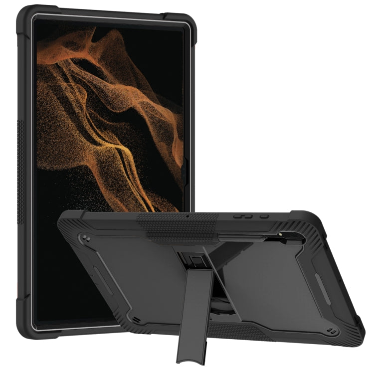 Samsung Galaxy Tab S8 Ultra Shockproof Protective Tablet Case with Enhanced Signal Reception (Black)