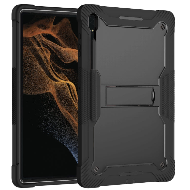 Samsung Galaxy Tab S8 Ultra Shockproof Protective Tablet Case with Enhanced Signal Reception (Black)