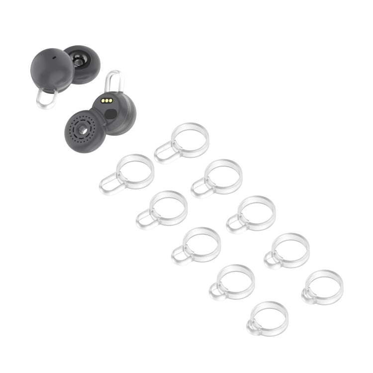 5 Pairs Non-Slip Silicone Earbud Tips for Sony LinkBuds (White)