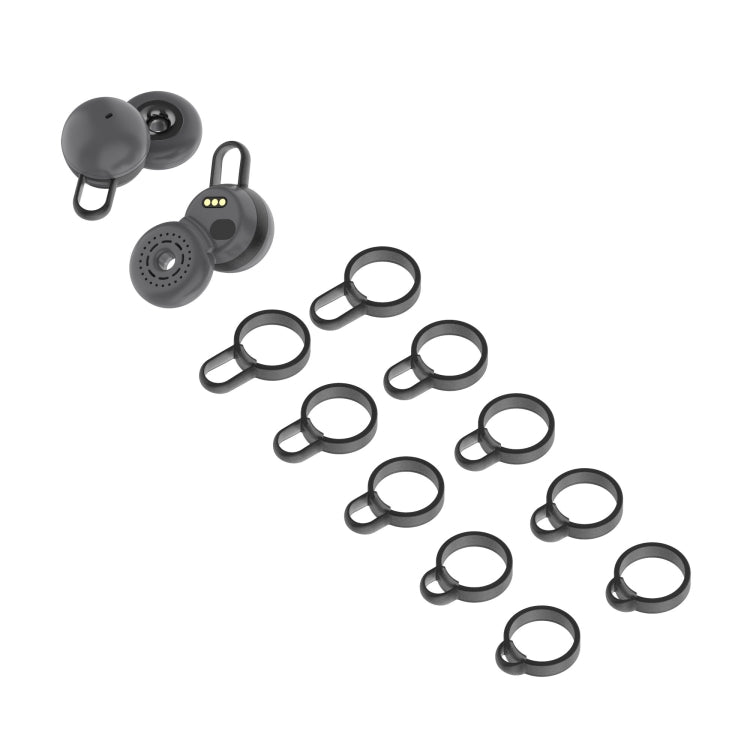 Sony LinkBuds Silicone Earphone Ferrules Set - 5 Pairs, Non-Slip (Black)