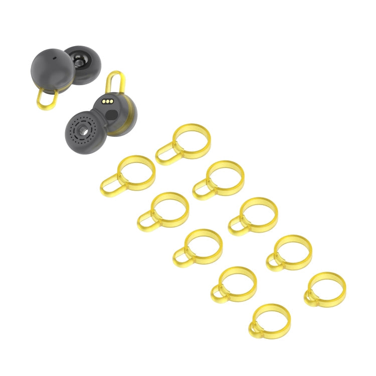Non-Slip Silicone Ear Cap Ferrule Set for Sony LinkBuds (Yellow)