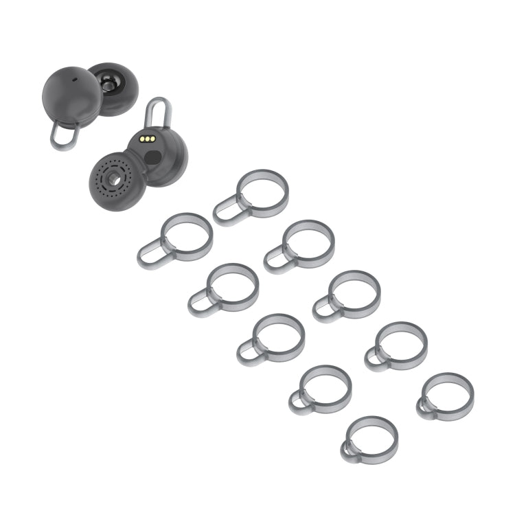 5 Pairs Non-Slip Silicone Earphone Ferrules for Sony LinkBuds (Grey)