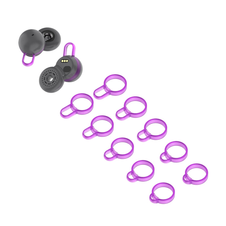 Purple Non-Slip Silicone Earphone Ferrule Set for Sony LinkBuds