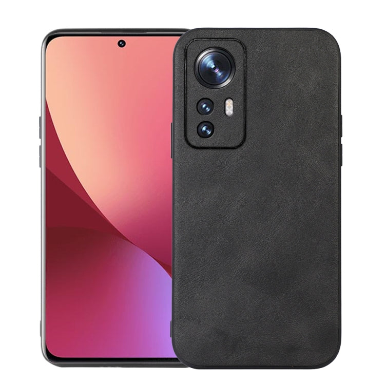 Xiaomi 12 Pro Durable Cowhide Texture Phone Case (Black)