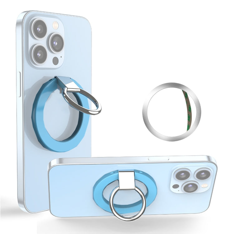 360 Degree Rotatable Magnetic Mobile Phone Ring Holder (Blue)