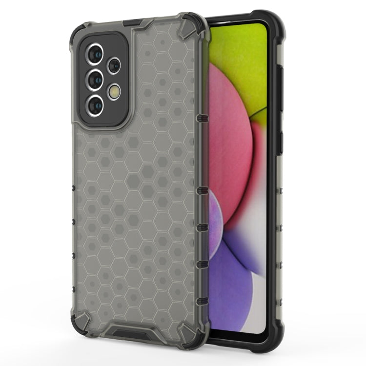 Samsung Galaxy A33 5G Shockproof Honeycomb PC + TPU Phone Case in Black