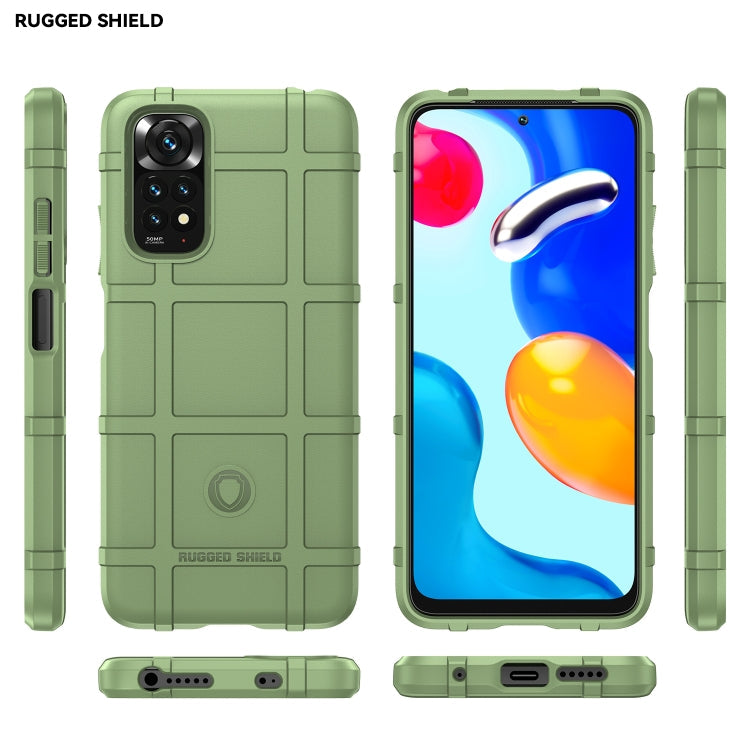 Green Shockproof TPU Case for Xiaomi Redmi Note 11/11S with Full Coverage Protection