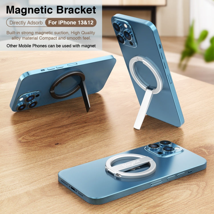 Adjustable Magnetic Mobile Phone Stand Bracket for iPhone 12 & 13 Series (Silver)