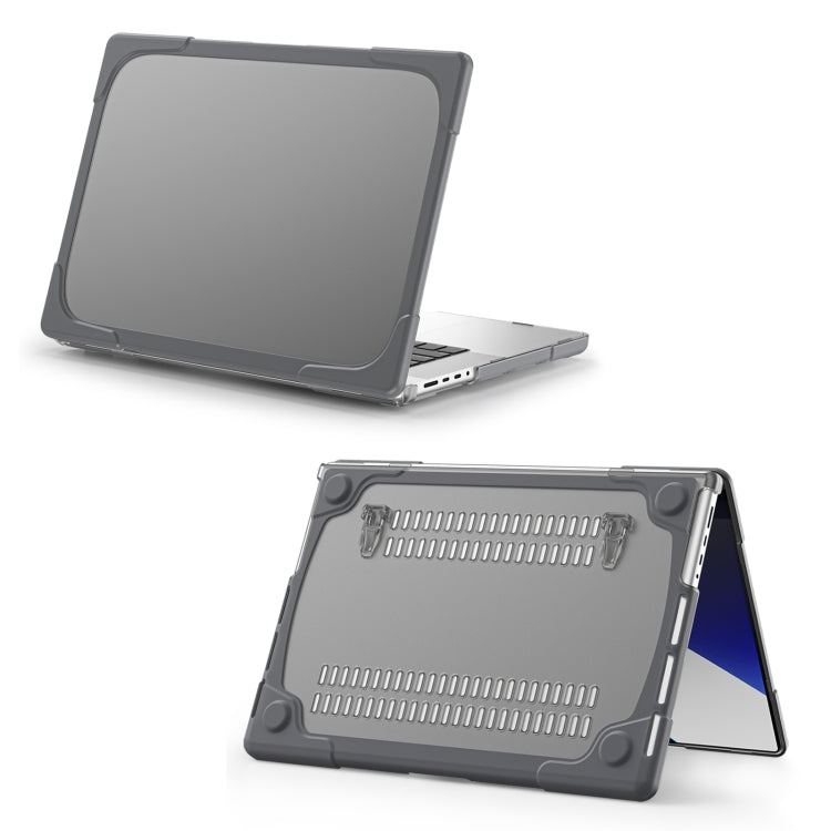 TPU + PC Anti-drop Protective Case for MacBook Pro 16.2 inch A2485 2021 (Grey)