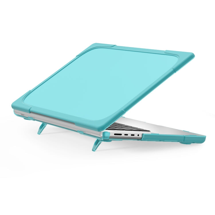 Anti-fall Laptop Protective Case for MacBook Pro 16.2 inch A2485 2021 in Light Blue