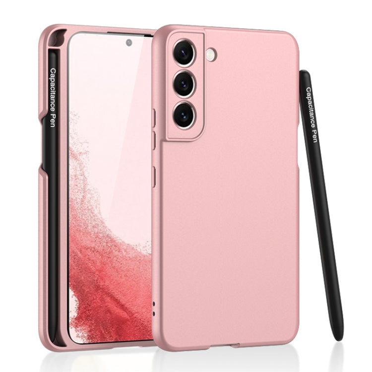 Samsung Galaxy S22 5G Pink Ultra-thin Phone Case with Stylus Slot
