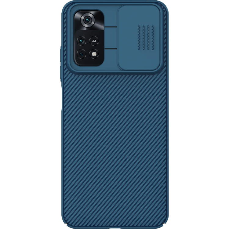 Blue NILLKIN Black Mirror Series Camshield PC Case for Xiaomi Poco M4 Pro