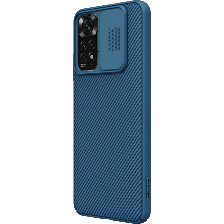 NILLKIN Black Mirror Series Camshield PC Phone Case for Xiaomi Redmi Note 11 4G Global (Blue)