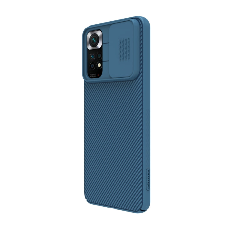NILLKIN Blue Sliding Lens Cover Phone Case for Xiaomi Redmi Note 11S