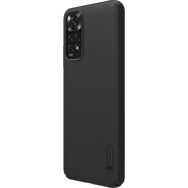 NILLKIN Black Frosted PC Phone Case for Xiaomi Redmi Note 11 4G Global