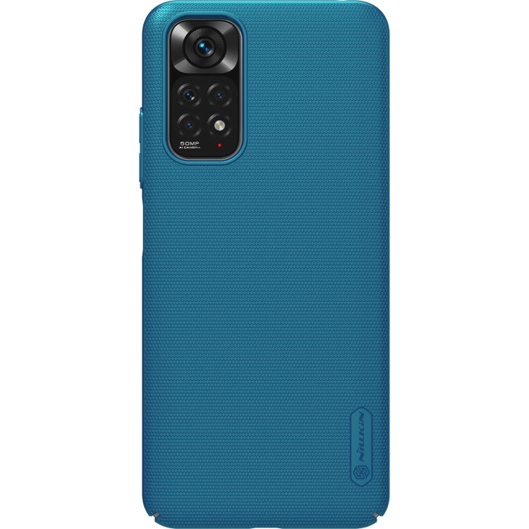 NILLKIN Frosted PC Phone Case for Xiaomi Redmi Note 11 4G Global (Blue)
