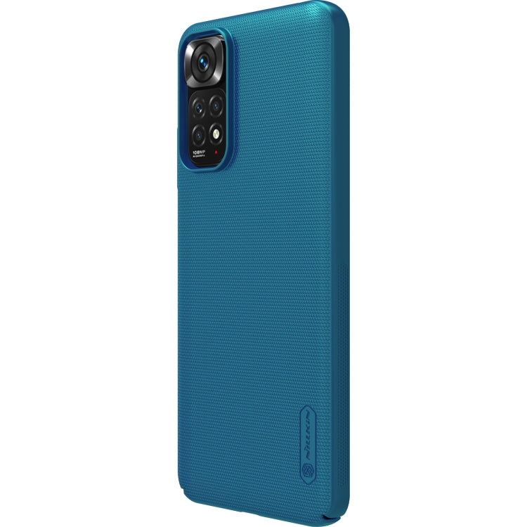 NILLKIN Frosted PC Phone Case for Xiaomi Redmi Note 11S (Blue)