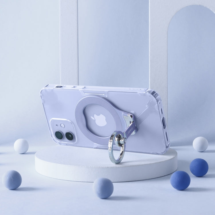 NILLKIN Purple Magnetic Ring Holder with Hidden Sticky Stand