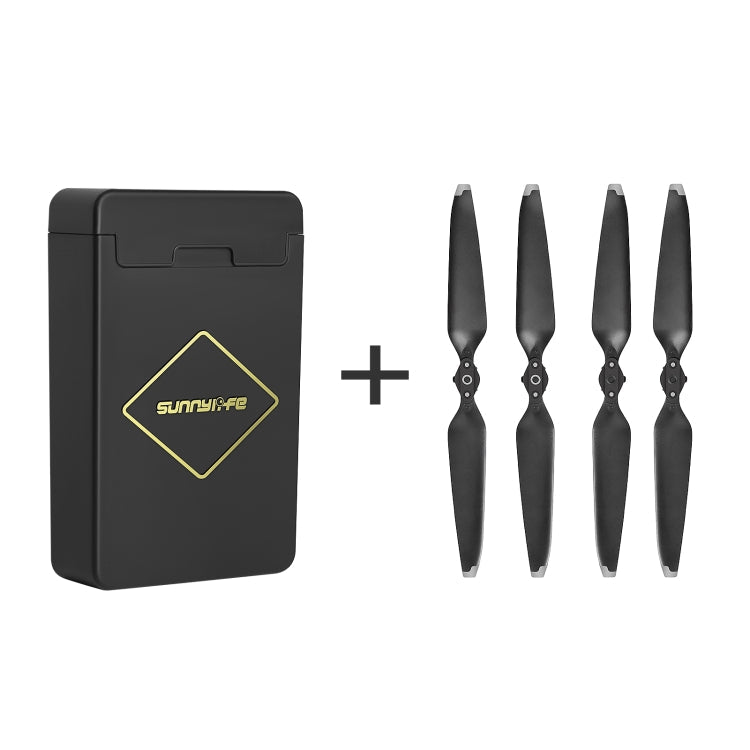 Sunnylife M3-SN376 2 Pairs Propeller Blade + Storage Box for DJI Mavic 3 (Silver)