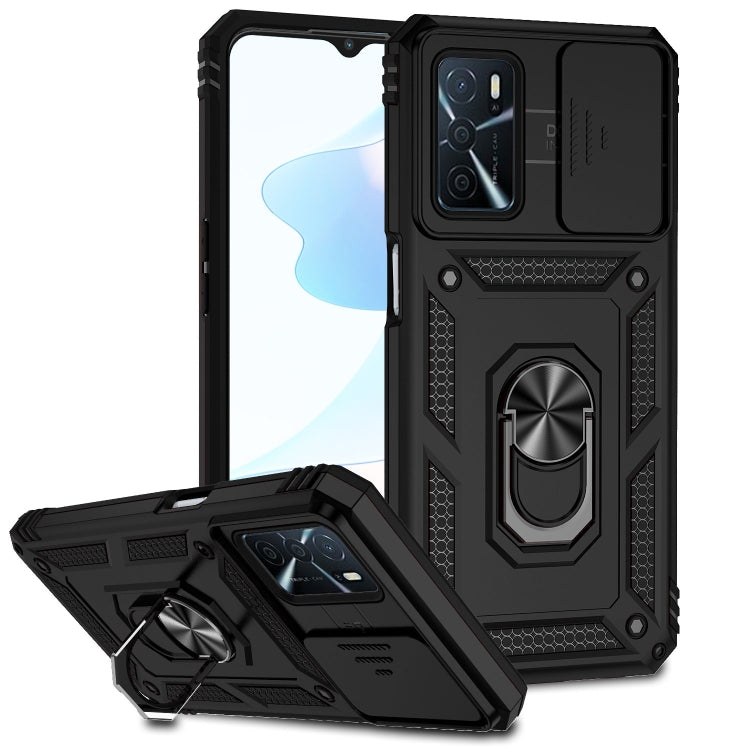 OPPO A16 Slide Protection Phone Case (Black)