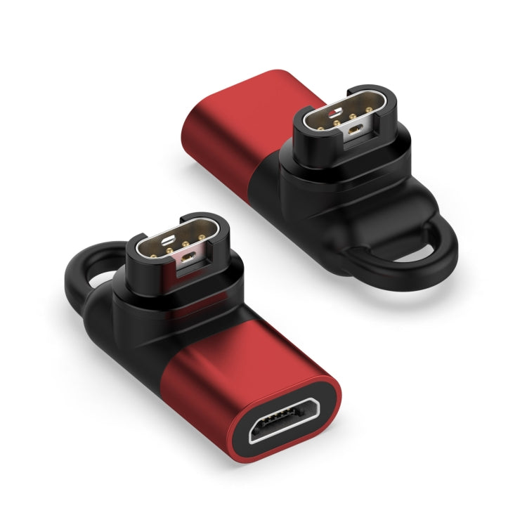 Garmin Micro Female Watch Charging Adapter (Red)
