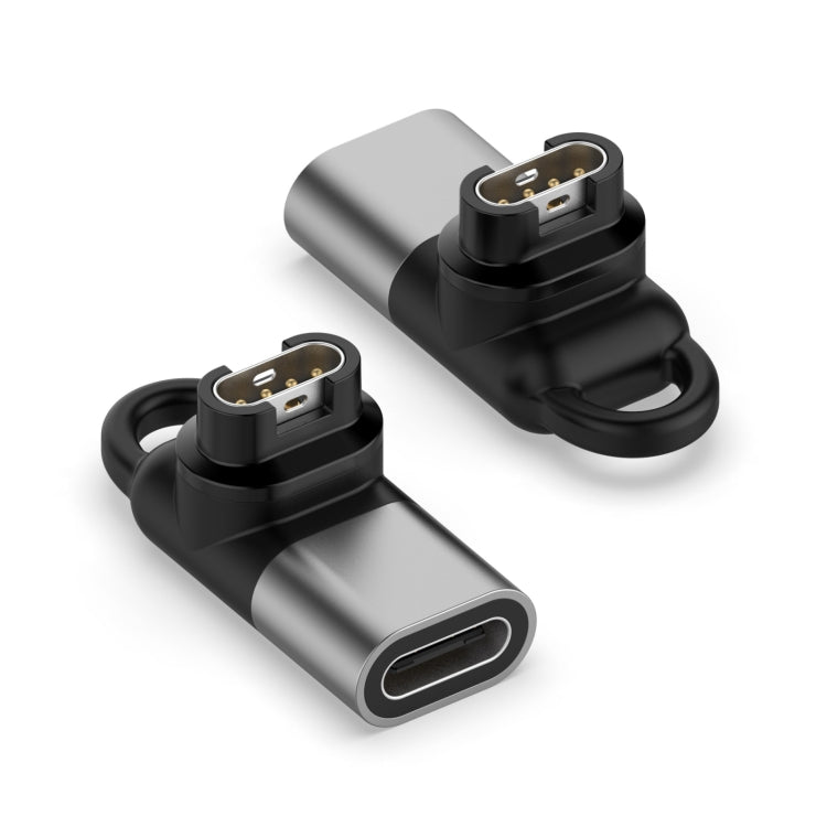 Garmin Type-C / USB-C Female Watch Charging Adapter in Grey
