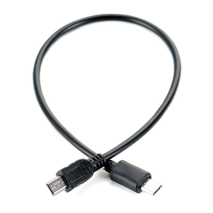 5-Piece Mini USB to Micro USB OTG Phone Data Cable for Canon (Black)
