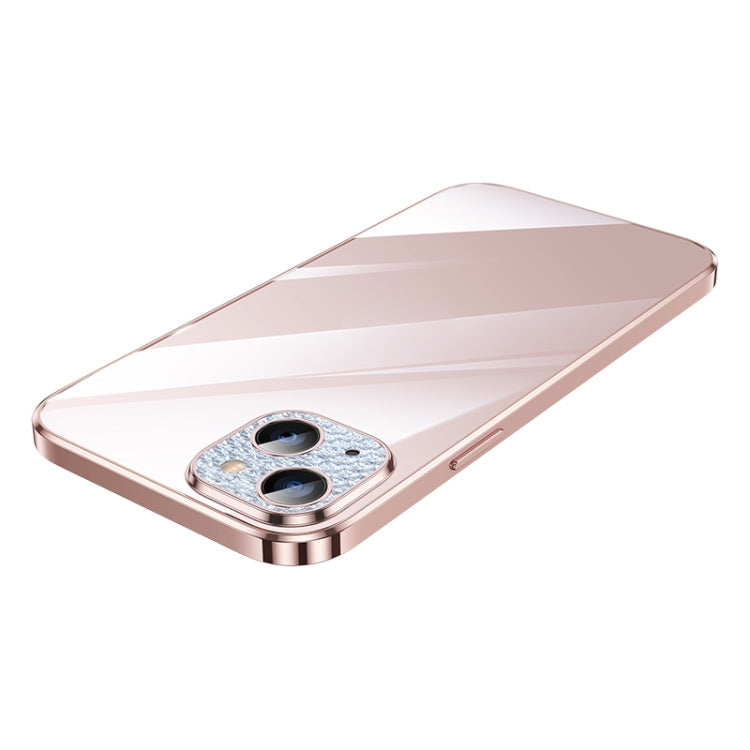 SULADA Pink Diamond Lens Protector Plated Frosted Case for iPhone 13