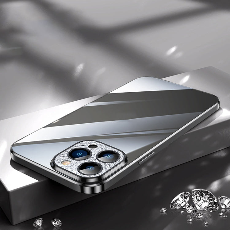 SULADA Black Diamond Lens Protector Plated Frosted Case for iPhone 11